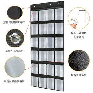 Sac de rangement suspendu 33x15x85cm en PVC, organisateur rectangulaire multifonctionnel pour accrocher derrière les portes ou sur les murs, pour un rangement bien rangé - Product Image 4