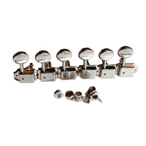 1set <span class=keywords><strong>Kluson</strong></span> Style <span class=keywords><strong>Vintage</strong></span> Guitar Tuner With 8mm Metal Bushing 6 in Line for ST TL Guitars - Product Image 5