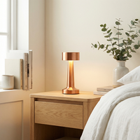 Lampe de bureau LED moderne réglable, sans fil et rechargeable via USB Type-C, contrôle tactile, intensité variable, éclairage portable pour la pièce