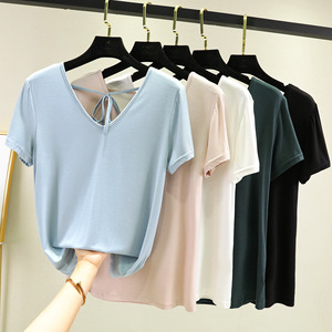 Camisetas gráficas de manga corta con estampado Hey, Cowboy Western Style Black Women Casual Trade Assurance Patrón de estampado largo de punto - Product Image 3