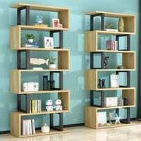 Étagères à livres en bois YQ Forever, bureau d'angle, combinaison bibliothèque, étagère de présentation en bois MDF