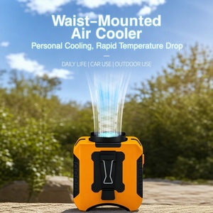 Ventilatore Elettrico da Cintura con Batteria ad Alta Capacità e Indicatore di Carica, per Corridori, Ventilatore Personale Salvaspazio con Clip da Cintura per l'Estate - Product Image 1