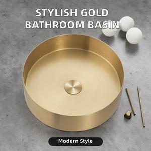 Globale caldo nuovo prodotto in <span class=keywords><strong>acciaio</strong></span> lavandino del <span class=keywords><strong>bagno</strong></span> sopra il contro-nave bacino Nano rivestimento rotondo lavello con Pop-up di scarico - Product Image 3
