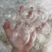 DIY 8,5 cm Peau de boule creuse transparente vide pour jouet à presser Squishy Dumlping, en gros, faite à la main