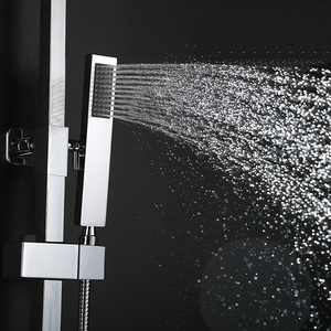 Cuadrado conjunto de <span class=keywords><strong>ducha</strong></span> de lluvia de baño termostático <span class=keywords><strong>ducha</strong></span> <span class=keywords><strong>grifo</strong></span> - Product Image 4