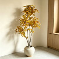 Arbre de bouleau artificiel de 230 cm, faux arbre de bouleau, plante artificielle de type bonsaï pour la décoration intérieure de la maison et du jardin