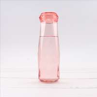 Tasse en verre avec couvercle portable moderne personnalisé couleur changeante diamant cristal bouteille d'eau en verre en cadeau