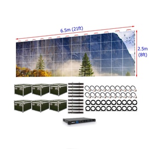 21ft bởi 8ft hoạt động p3.91 trong nhà 4k HDR10 + LED cho thuê video tường màn hình - Product Image 1