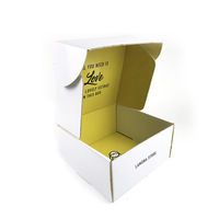 Boîte pliable colorée pour lunettes, personnalisée, extra-résistante, avec estampage à chaud double face, en carton ondulé