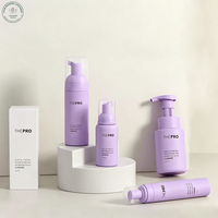 Bouteille moussante en PET mate et brillante de 100 ml, 250 ml, 300 ml, avec logo personnalisé, couleur macaron, pompe à mousse