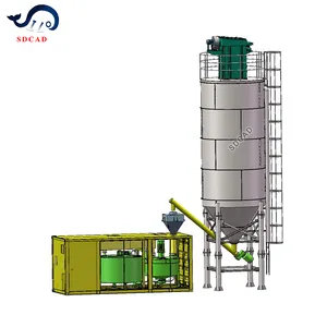 مصنع مزج آلي مضاعف للخلفيات وصناعة SDCAD لتعبئة مخلفات البيوت المصنوعة من الألواح المصنوعة من الخلفيات والحواف