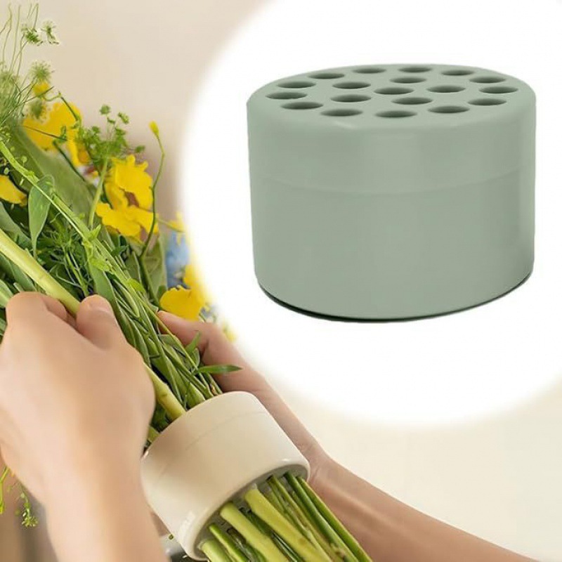 Nieuwe Diy Plastic Bloem Boeket Houder Ring Bloem Stengel Houder Organizer Twist Spiraal Ikebana Steel Houder Voor Vazen