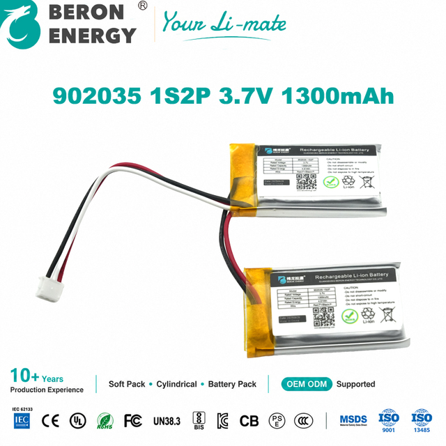 3.7V 1300mAh Li-Po Battery | Rechargeable Lithium Polymer Battery Pack for Medical Devices Lihtium ion Battery