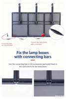 Boîte lumineuse publicitaire magnétique LED 12V durable, personnalisable en rectangle/ovale/vertical, avec cadre en alliage d'aluminium, pour mur/plafond