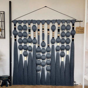 Boho tay dệt tua dài treo tường trang trí nhà sphericity macrame nghệ thuật tấm thảm tường trang trí cho nhà Tường Phòng Ngủ - Product Image 1