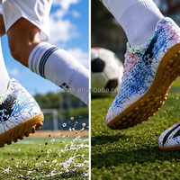 Chaussures de football professionnelles avec semelle en caoutchouc, chaussures de football à talon plat, crampons d'entraînement pour le football en plein air, salle de sport