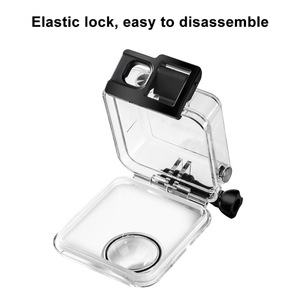 Puluz es adecuado para la cámara deportiva panorámica <span class=keywords><strong>GoPro</strong></span> <span class=keywords><strong>Max</strong></span>, carcasa impermeable con base y tornillo largo, resistente al agua hasta 45 metros. - Product Image 4