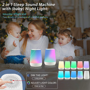 Mesin kebisingan putih, mesin suara tidur bayi lampu malam warna-warni 28 suara menenangkan dengan Jack Headphone 3.5mm - Product Image 4
