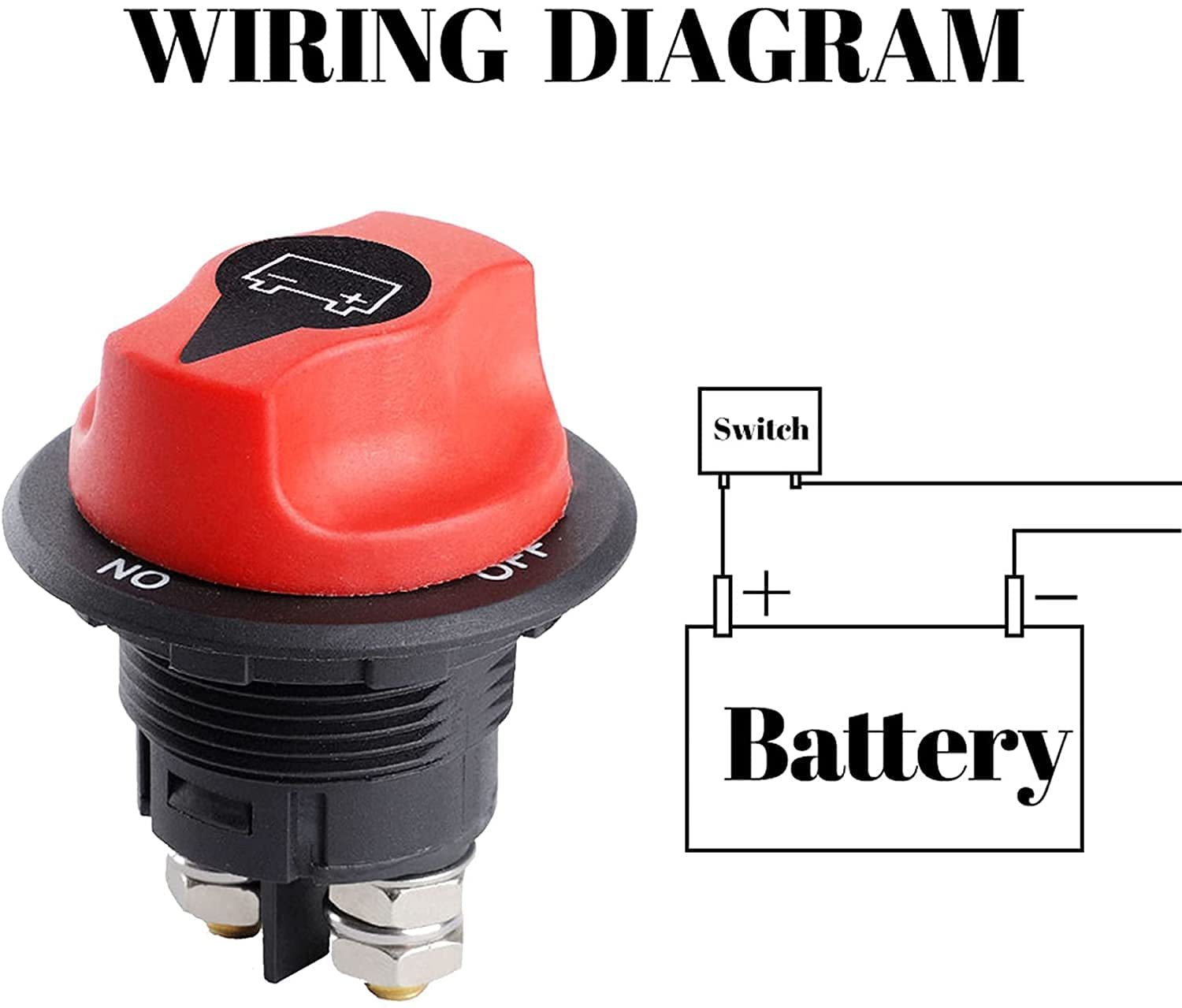 Interrupteur Déconnecteur De Batterie IRYNA 12V-48V - 100A Continu / 150A Intermittent - Étanche