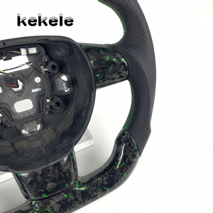 For Ford <strong>Focus</strong> Green Genuine Forged Carbon Fiber Steering Wheel <strong>MK2</strong> MK3 ST <strong>RS</strong> 2018 2019 2020 2021 2022 Customized - Product Image 5