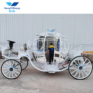 Electric Royal Pumpkin Horse Drawn Carriage <b>Gold</b> Carriage - Product Image 6