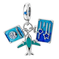 Nouveaux charms et perles en argent sterling 925, motifs Lune, Parfum, Chaussures de danse, compatibles avec les bracelets et joncs de marque, pour la création de bijoux DIY, cadeau pour femme