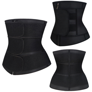 En gros 3 Courroies 9 <span class=keywords><strong>Os</strong></span> En Acier Réglable Femmes Latex Taille Formateur Corset Ceinture avec Fermeture À Glissière - Product Image 1