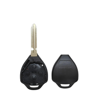 Excellent boîtier de clé vierge à 3+1 boutons, modèle 12BBY CMII ID 2005DJ1379, compatible avec les clés de voiture Toyota 2005DJ1379