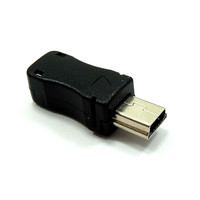 Connecteur mâle de type B Mini USB 5 broches avec couvercle en plastique pour appareils portables