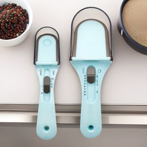 Cucharas Medidoras Magnéticas Azules Creativas y Ajustables para Cocina Precisa y Repostería Profesional - Product Image 1