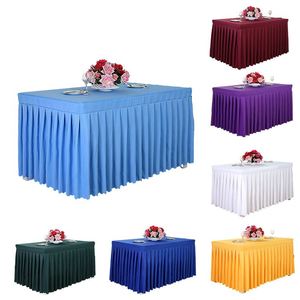 Custom Printed Modern Durable Rectangle <b>Table</b> Cloth Wedding 6ft Fitted Polyester <b>Table</b> Covers for Events - Product Image 6