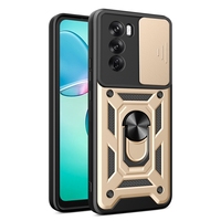 Pour OPPO Reno12 Pro 5G Global, coque de téléphone en TPU+PC avec design de protection coulissante pour l'appareil photo