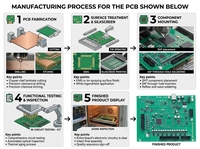 Panel Táctil HMI Comercial, Ensamblaje de PCB, Controlador de Membrana Personalizado, PCBA, Electrónica de Grado Empresarial, Proveedor OEM