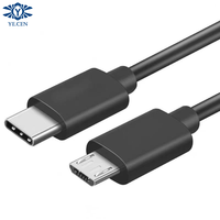 Câble de transfert de données et de charge USB C vers Micro USB pour les anciens appareils/téléphones pour Samsung Galaxy S7/S6/Note5/S4/J7