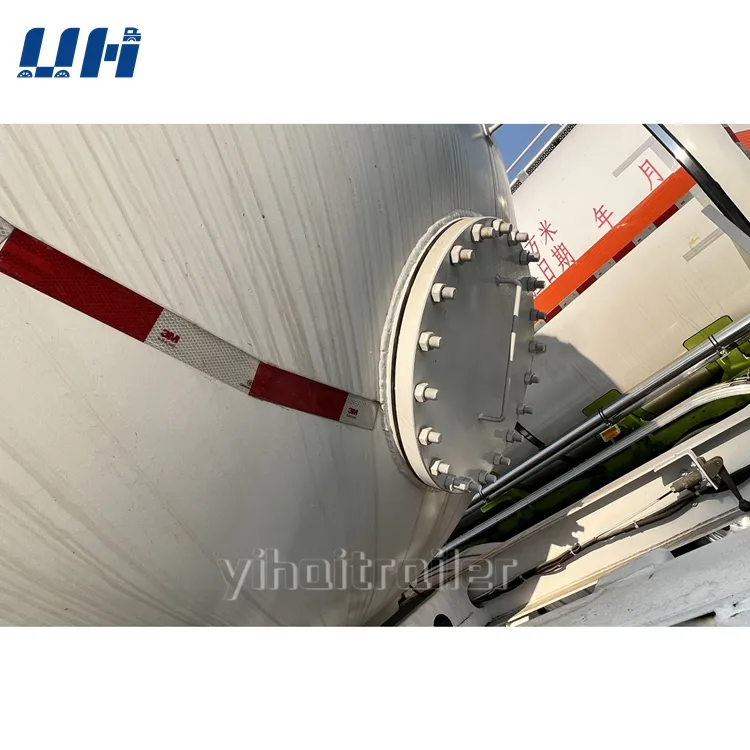 Giá tốt nhất 30-60m3 thép không gỉ LPG cng lng tàu chở gas Tank Trailer cho LPG Giao thông vận tải