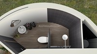 Maisons Modulaires, Maison Capsule Ronde, Casa Prefabricada, Maison en Verre Portable pour Vacances, Pods de Glamping, Maison à Une Chambre