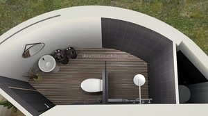 <span class=keywords><strong>Casas</strong></span> <span class=keywords><strong>Modulares</strong></span>, Casa Cápsula Redonda, Casa Prefabricada, Casa de Vacaciones Portátil, Casa de Cristal, Glamping Pods, Casa de Una Habitación - Product Image 5