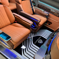 Kit d'amélioration intérieure Caramel Tan Vito V250 V300 W447 Maybach avec écran tactile lumineux au sol, sièges VIP, lit 180°, TV de toit et équipement de surclassement