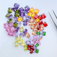 Vente directe usine YinZheng – Zircon cubique synthétique de qualité 3A, taille princesse OCT, couleurs variées, effet de jeu de couleurs/feu