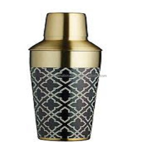 Shaker à cocktail en acier inoxydable imprimé avec un motif léopard - Product Image 4