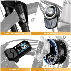 Vélo électrique 36V 26 pouces pour les trajets en ville et le tout-terrain, avec une longue autonomie, <span class=keywords><strong>VTT</strong></span> électrique pour femmes, <span class=keywords><strong>moteur</strong></span> arrière sans balais 250W - Product Image 4