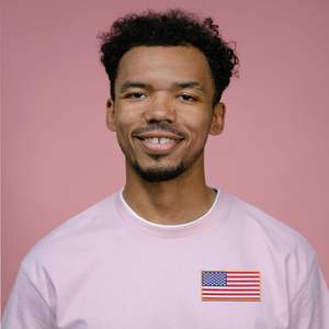 Parche Bordado con la Bandera de EE. UU. DigitEMB, 3.5x1.8 Pulgadas, Aplique Termoadhesivo para Chaquetas y Gorras, Material de Fieltro con Borde Amarillo, 11 Piezas - Product Image 1