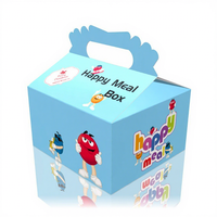 Boîte cadeau à poignée, faible MOQ, motif mignon, bonbons, chocolat, collation, dessert, gâteau, cadeau pour la fête des enfants
