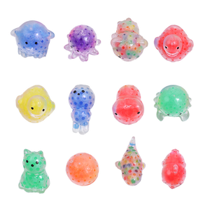 Novelty Promotional Gift TPR Cute Animal Squeeze Fidget Mochi Squishy <b>Beads</b> Filled Toy Sensory for Boys Children Dinosaur Ball - Product Image 6