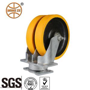 Bestseller Präzisions kugellager Schwenkbare Lenkräder Hochleistungs-Doppelrad-Polyurethan-Gusseisen für Mechaniker - Product Image 6