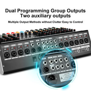 Biner TX-12 Professional <strong>DJ</strong> Audio <strong>Mixer</strong> 12-Channel Mixing Console with 99 DSP Digital Effects - Product Image 6