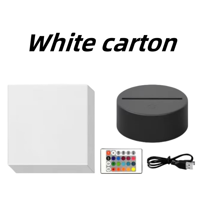 Embalaje: caja blanca con base negra.