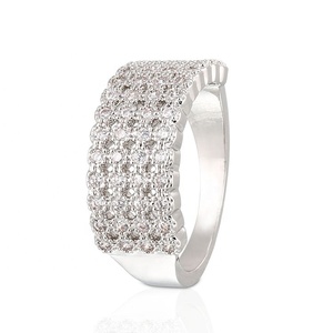 Anello di Fidanzamento con Corona di Diamanti da 12 <span class=keywords><strong>Carati</strong></span> in <span class=keywords><strong>Oro</strong></span> 18k con Zirconi Cubici - Product Image 4