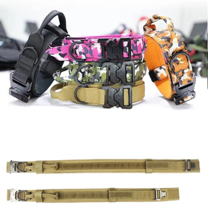 <span class=keywords><strong>Collar</strong></span> de perro táctico de camuflaje, <span class=keywords><strong>Collar</strong></span> de entrenamiento ajustable de nailon, hebilla de Metal resistente con asa para perros medianos y grandes - Product Image 3