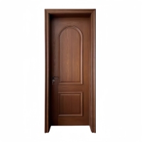 Portes intérieures en bois massif assemblées et peintes, placage de chêne naturel, design de chambre à coucher, nouvelle maison, vente en gros Chine